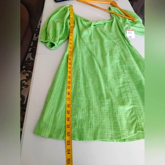 Billabong Sol Puff Sleeve Mini Dress. Size M - Picture 8 of 16